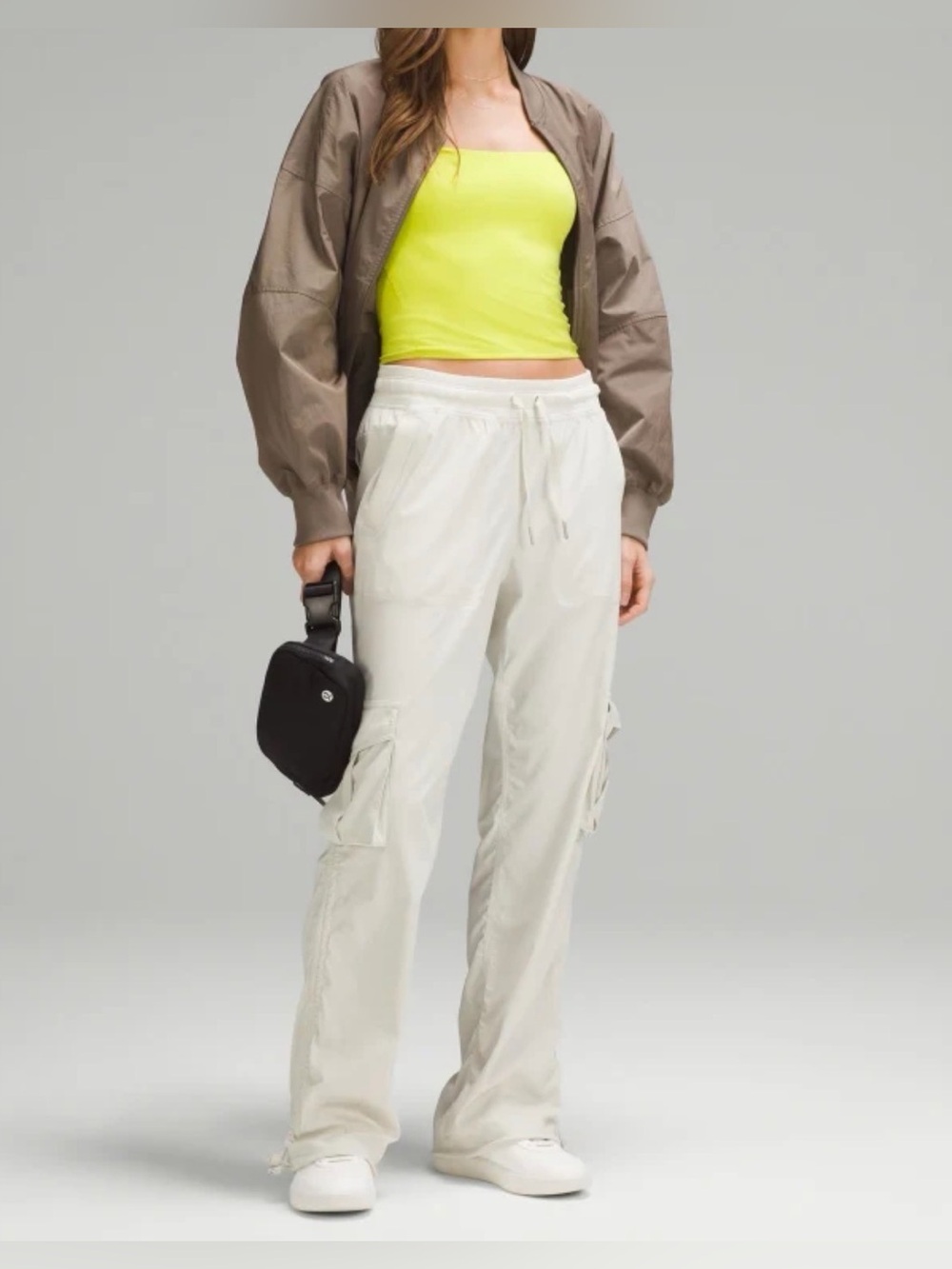Lululemon Dance Studio Relaxed Fit Cargo Pants in Light Ivory